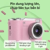 CLUBLU Máy Ảnh Mini Selfie 48MP HD Lật, Đèn LED, Giá 390.000 cho Học sinh 6