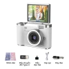 CLUBLU Máy Ảnh Mini Selfie 48MP HD Lật, Đèn LED, Giá 390.000 cho Học sinh 10