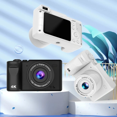 CLUBLU Q9 Mini 4K - Camera Selfie Kép, Zoom 8X, Tripod, Quay Phim HD cho Bé 2