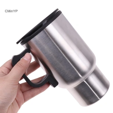 Cminyp 12V 450ml Ấm đun nước ô tô thép không gỉ USB - Cốc cà phê sưởi ấm, giữ nhiệt vinh quang, giảm 17%