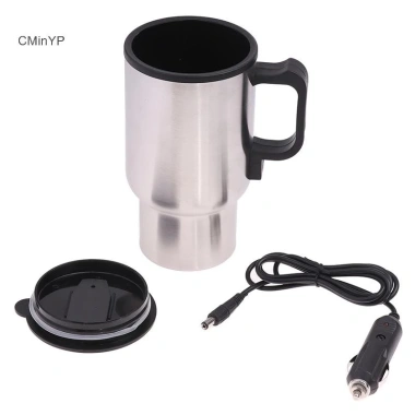 Cminyp 12V 450ml Ấm đun nước ô tô thép không gỉ USB - Cốc cà phê sưởi ấm, giữ nhiệt vinh quang, giảm 17%
