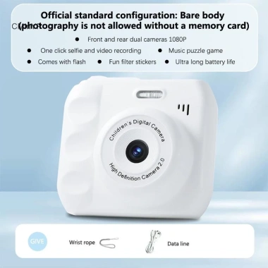 CMINYP CCD Máy ảnh kỹ thuật số di động HD Pixels, đèn LED, chụp ảnh cổ điển, quà tặng trẻ em vlog, giảm giá 338.580 VND