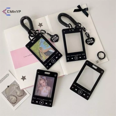 CMinYP Máy nghe nhạc sáng tạo kèm Giá đỡ thẻ Photocard, Hộp bảo vệ ID, Màn hình thần tượng, Túi móc khóa và Mặt dây chuyền – Giá chỉ 43.740đ