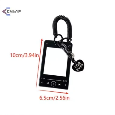 CMinYP Máy nghe nhạc sáng tạo kèm Giá đỡ thẻ Photocard, Hộp bảo vệ ID, Màn hình thần tượng, Túi móc khóa và Mặt dây chuyền – Giá chỉ 43.740đ
