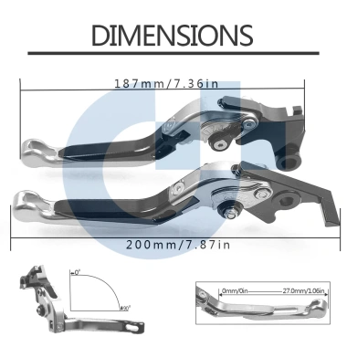 CNC Hợp Kim Nhôm Phanh Ly và Tay Cầm Đòn Bẩy cho KTM 125-390 Duke V2 2.013-2.025 - Giá ưu đãi 284.900 VND
