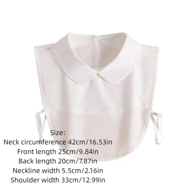 Cổ áo giả BOOCEAN bông nguyên chất trắng, cổ đứng thoải mái, dễ tháo lắp, giá 138.672 2