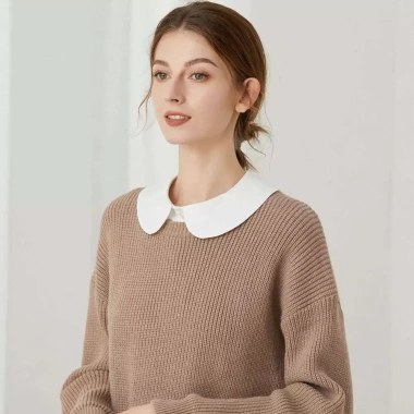Cổ áo giả BOOCEAN bông nguyên chất trắng, cổ đứng thoải mái, dễ tháo lắp, giá 138.672 5
