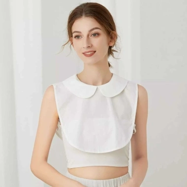 Cổ áo giả BOOCEAN bông nguyên chất trắng, cổ đứng thoải mái, dễ tháo lắp, giá 138.672 7