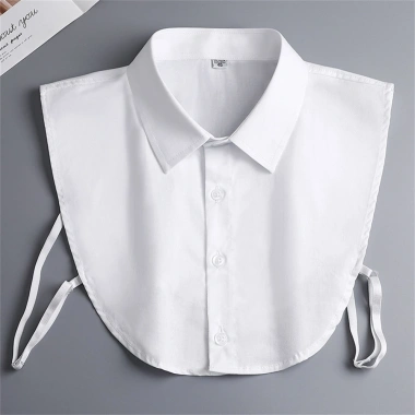 Cổ Áo Sơ Mi Giả Trắng Xanh Dương Đa Năng - Chuyên Nghiệp Dành Cho Nhân Viên Tốt Nghiệp, Giá Chỉ 63.6k