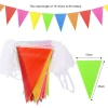 Cờ Bunting 80/100m Đa Màu - Biểu Ngữ Tam Giác DIY Trang Trí Tiệc Ngoài Trời 10