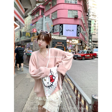 Cổ Chữ V Rời Áo Len Nữ Đầu Thu - Lười Dệt Kim Đẹp, Phong Cách Mới, Giá 151.826 VNĐ 10