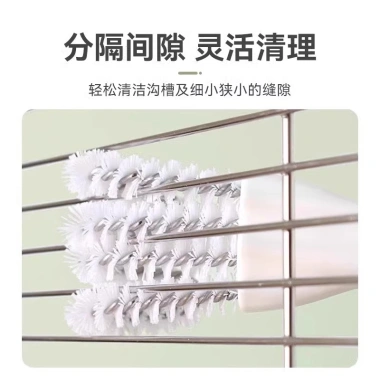 Cọ chuồng thú cưng 2 trong 1 đầu cong PP làm sạch khe hẹp cho mèo chó vẹt thỏ - 124.568 VND 3