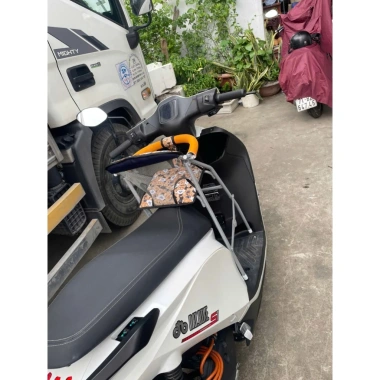 Có dây đai ghế ngồi xe DATBIKE sắt sơn tĩnh điện xám an toàn cho bé 6