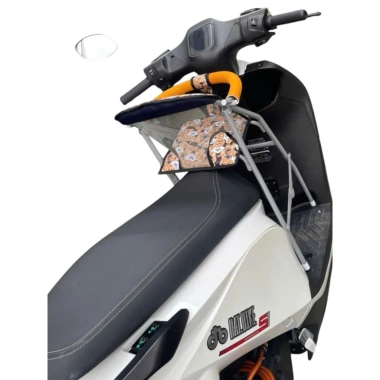 Có dây đai ghế ngồi xe DATBIKE sắt sơn tĩnh điện xám an toàn cho bé 8