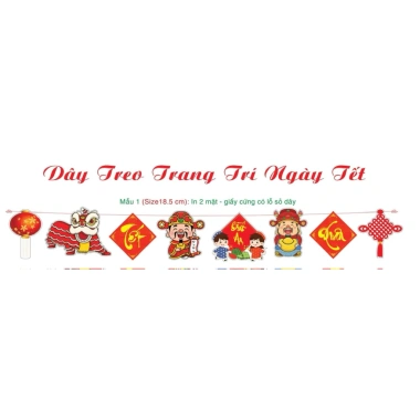 Cờ Dây Happy New Year 10m - Dây Treo Trang Trí Tết Dương, Giá 65k, Decor Tiệc Nguyên Đán 4