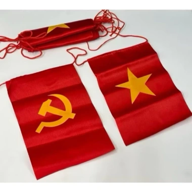Cờ dây Hoả tốc Hà Nội Tổ Quốc và Đảng treo vải đẹp trang trí lễ Tết, lễ hội, khu phố Giá 50.000
