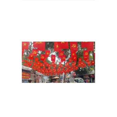 Cờ dây sao Đảng 9m 2 mặt 1 mặt - Cờ đỏ sao vàng trang trí lễ Tết, ngoài trời, giá ưu đãi 57.000₫