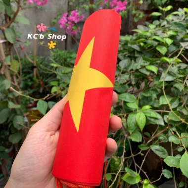 Cờ Dây Treo Sao Đảng Vải Lụa Dày Đỏ Tươi, Sao Vàng - Trang Trí Sự Kiện, Hội Trường, Lễ Tết 450k