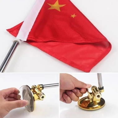 Cờ Đỏ Xe Cả Hai Mặt Lễ Hội Quốc Gia - Ô Tô Nhỏ, Đĩa Từ Tính, Cột Cờ Mạnh ZFHX Giá 154.167 VND 7