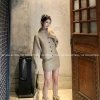 Cổ Đứng Ve Áo Len Dệt Kim - Set Áo Len & Half Dress Thời Trang Giá Ưu Đãi 135k 4