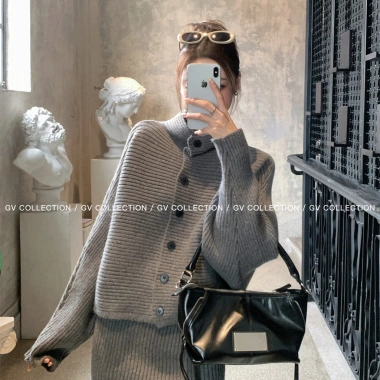Cổ Đứng Ve Áo Len Dệt Kim - Set Áo Len & Half Dress Thời Trang Giá Ưu Đãi 135k 8 Cổ Đứng Ve Áo Len Dệt Kim - Set Áo Len & Half Dress Thời Trang Giá Ưu Đãi 135k 8