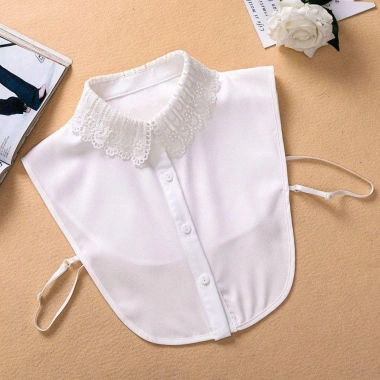 Cổ giả ren DIY tháo rời, nửa cổ áo sơ mi nữ bé gái - Giá ưu đãi 93.528 VND, phong cách thời trang trẻ em