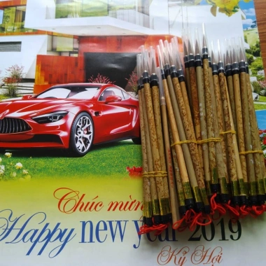 Cọ Hero học viết thư pháp - Bút lông sói phông Hoa Nghiêm, Lão Trọc - Xưởng Sáo Hoàng Lâm | Giá giảm 29,100₫