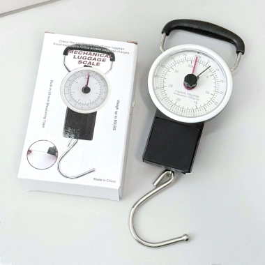 Cơ Khí Nhỏ Treo Cân 35kg Di Động Tay Cầm Móc Cân Cao Su Băng Đo Cân Hành Lý