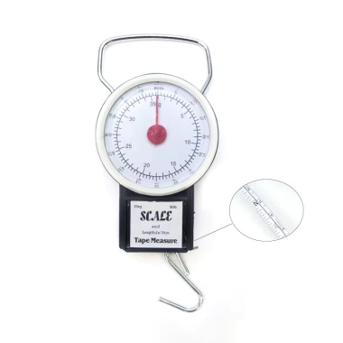 Cơ Khí Nhỏ Treo Cân 35kg Di Động Tay Cầm Móc Cân Cao Su Băng Đo Cân Hành Lý