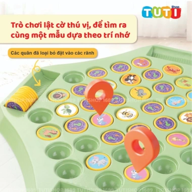 Cờ lật 52 quân - Luyện trí nhớ cho bé, tăng khả năng ghi nhớ, giá chỉ 110.000