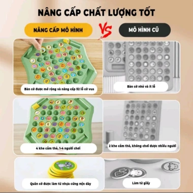 Cờ lật nâng cấp 2-4 người, tặng 2 que, giá 80k - Tránh xa điện thoại cho bé