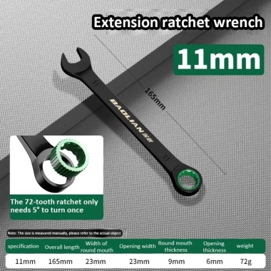 Cờ lê AHYS Ratchet kép 6-19mm - Công cụ sửa ô tô, giá ưu đãi 42.900 VND 5