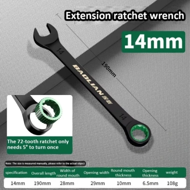 Cờ lê AHYS Ratchet kép 6-19mm - Công cụ sửa ô tô, giá ưu đãi 42.900 VND 9