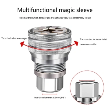 Cờ lê ổ cắm điều chỉnh 3/8 chuyên nghiệp SADYUELE - Giá ưu đãi 196.997₫ 7