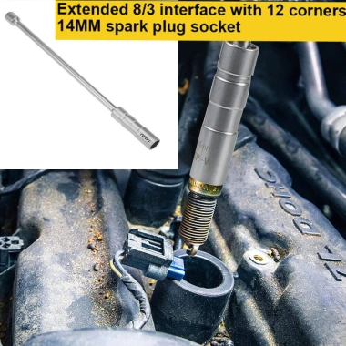 Cờ Lê Ổ Cắm Nam Châm 14-16mm Tháo Bugi Kéo Dài 12 Góc 3/8 - Dụng Cụ Sửa Ô Tô 4
