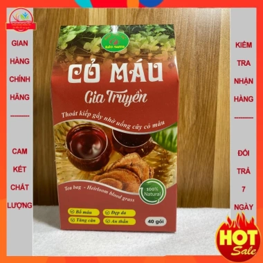 Cỏ máu tăng cân túi lọc 40 gói – Trà hỗ trợ ăn ngon, tăng cân cho người gầy, giảm chán ăn, giá chỉ 45.000₫