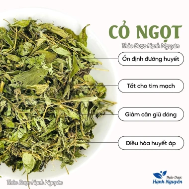Cỏ ngọt hữu cơ 100g - Trà thanh nhiệt, đường ăn kiêng, 18.000đ - Hạnh Nguyên 3