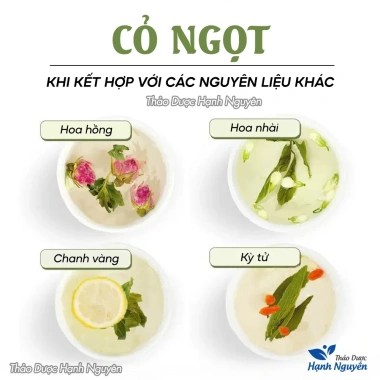 Cỏ ngọt hữu cơ 100g - Trà thanh nhiệt, đường ăn kiêng, 18.000đ - Hạnh Nguyên 5