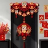 Cờ rèm cửa đa màu sắc 2.026 Nhân vật ngựa Trung Quốc, năm âm lịch, nhãn dán vải lanh, chỉ 105.408 VND 7