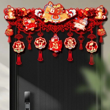 Cờ Rèm Cửa May Mắn Handmade Nỉ Truyền Thống - Trang Trí Năm Mới Fu Tết Nguyên Đán 104,390₫ 3