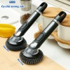 Cọ Rửa Nồi Cán Dài Đa Năng Có Bình Chứa Nước Rửa - Nhận Hàng Trước Tết Giá 56k