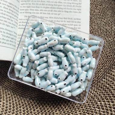 Có Sẵn 10 Hạt Cá Gốm Vòng Tay Handmade Giảm Giá 26.000 Độc Đáo Thân Thiện Môi Trường