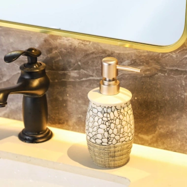 Có sẵn Bình, Chai, Lọ Đựng Xà Phòng, Nước Rửa Tay Gốm Sứ Men Rạn Giá ưu đãi 150.000 VND