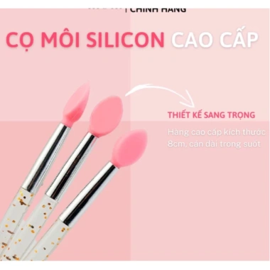 Cọ Silicone Dẻo Tô Son Môi - Son Dưỡng An Toàn, Thiết Kế Siêu Xinh, Giá 7.200đ Giảm Giá