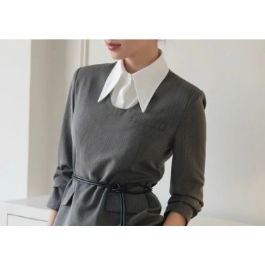 Cổ sơ mi rời nữ cổ nhọn đính đá - Sang chảnh, thanh lịch, giá chỉ 80k