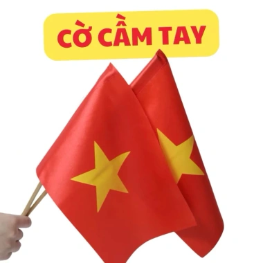 Cờ Tổ Quốc cầm tay, cờ vẫy 1 mặt, cờ cổ vũ bóng đá, trang trí sinh nhật, giá siêu rẻ 15.000đ (giá gốc 18.000đ)