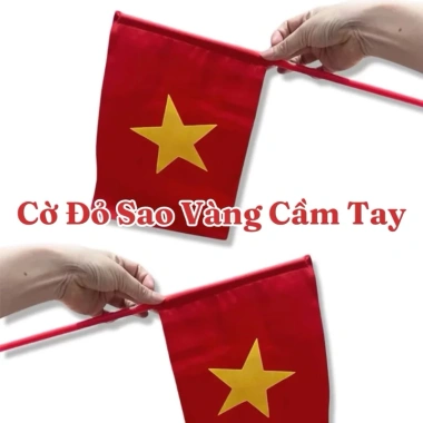 Cờ Tổ Quốc cầm tay, cờ vẫy 1 mặt, cờ cổ vũ bóng đá, trang trí sinh nhật, giá siêu rẻ 15.000đ (giá gốc 18.000đ)