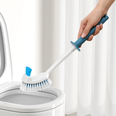 Cọ Toilet 2 Đầu Vệ Sinh Bồn Cầu Nhà Tắm Góc Khe Hẹp Dễ Dàng - FREESHIP