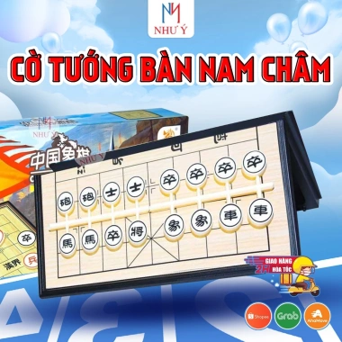 Cờ tượng No.208 bàn nhựa hít nam châm - 2 đồi 1 bàn cờ, giá ưu đãi 79.000 VND