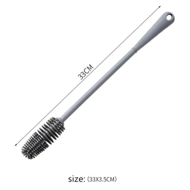 Cọ Vệ Sinh Bình Nước Silicone Tay Dài Xoay 360 do Đa Năng Giá 15.000 VND